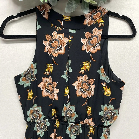 NWOT DR2 by Daniel Rainn Black Floral Sleeveless V-Neck Dress S - Picture 6 of 16